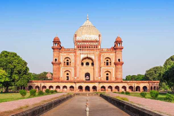 tomba di safdarjung - new delhi delhi india marble foto e immagini stock