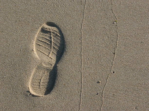 footprint  spirituality adventure searching tranquil scene stock pictures, royalty-free photos & images