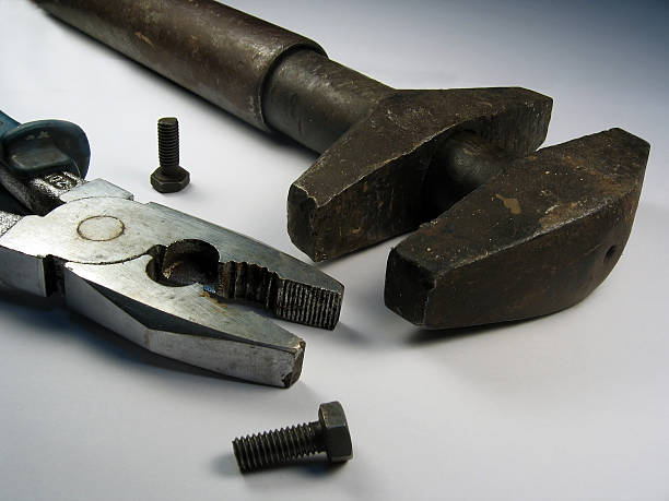 Tools, pat, screws stock photo