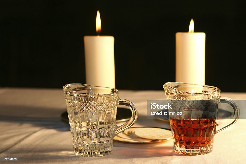 The water and wine  Altar Stock Photo