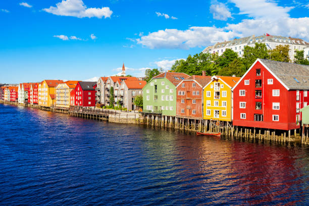 istock Colorful old houses, Trondheim 899642428