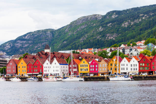 istock Bryggen dock in Bergen 899645408