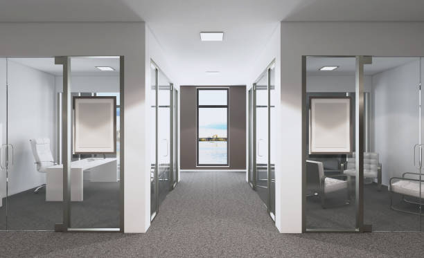 istock Modern meeting room. 3D rendering. Mockup picture 899649428