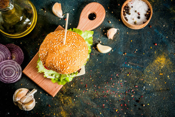 istock Delicious beef and cheese burgers 899654422
