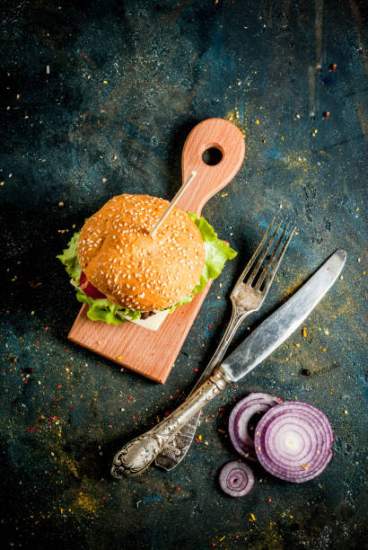 istock Delicious beef and cheese burgers 899654552