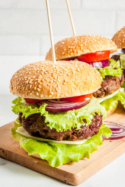 istock Delicious beef and cheese burgers 899654674