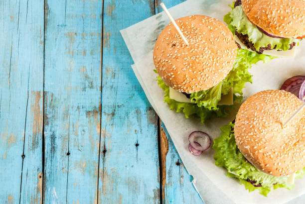 istock Delicious beef and cheese burgers 899654762