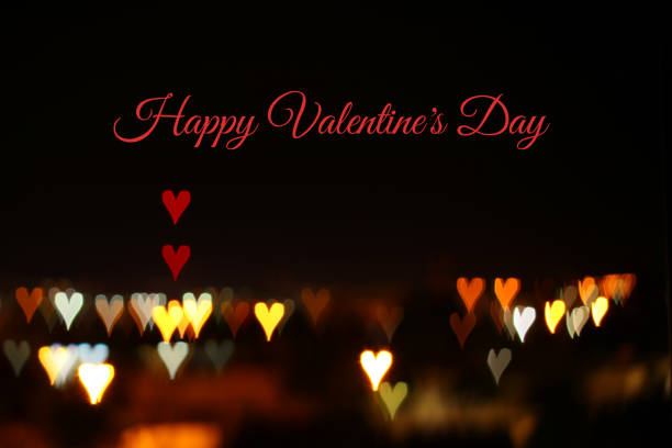 istock Valentine's day romantic glitter bokeh background with many hearts lights. 899683180