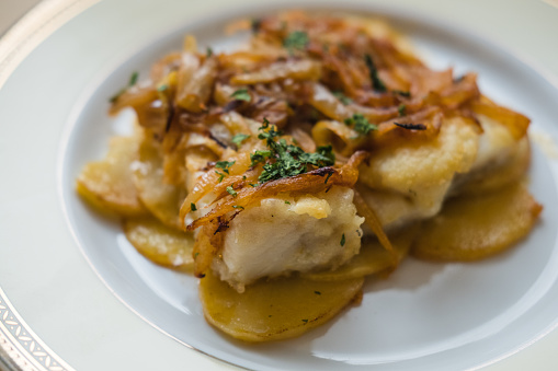 Bacalhau a bras, typical dish from Portugal