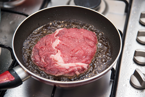 Steak In Frying Pan