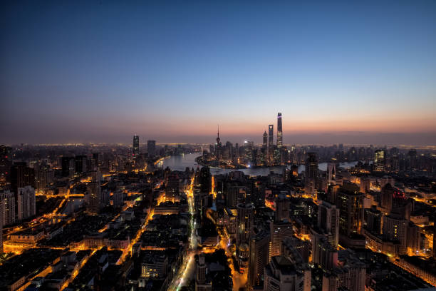 istock shanghai skyline view at sunrise 899690686