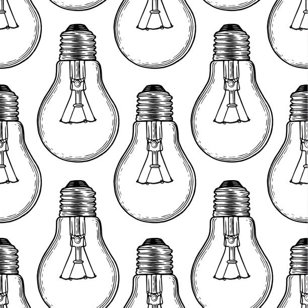 Edison Patterns 360+ Edison Light Bulb Stock Illustrations, Royalty-Free Vector ...