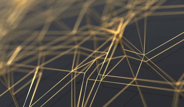 istock 3D Rendering Of Abstract Connection Net Closeup 899696066