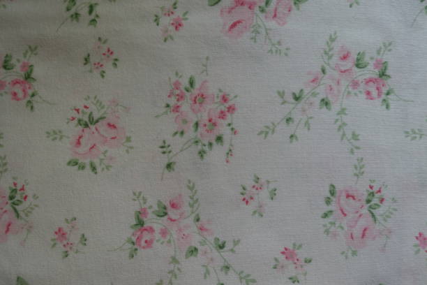 istock Simple fabric with floral print from above 899705134