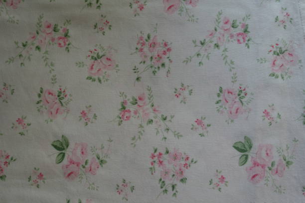 istock Top view of fabric with floral print 899705160