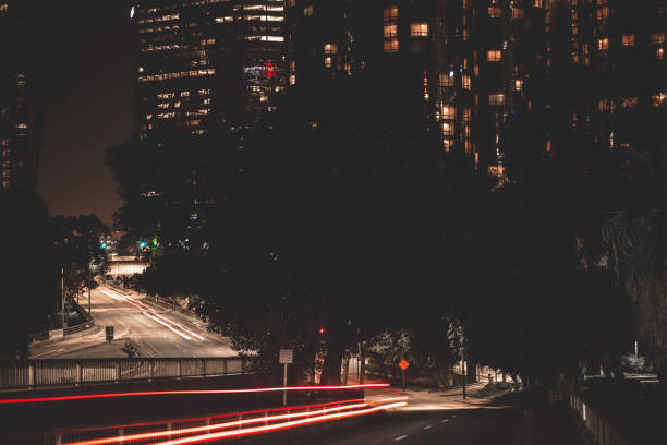 istock Modern city lights with long exposure 899723650