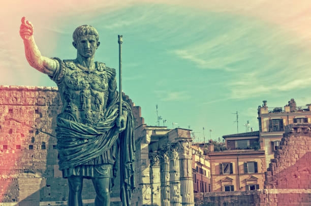 istock Statue of Augustus in the Forum - Rome Italy 899727624