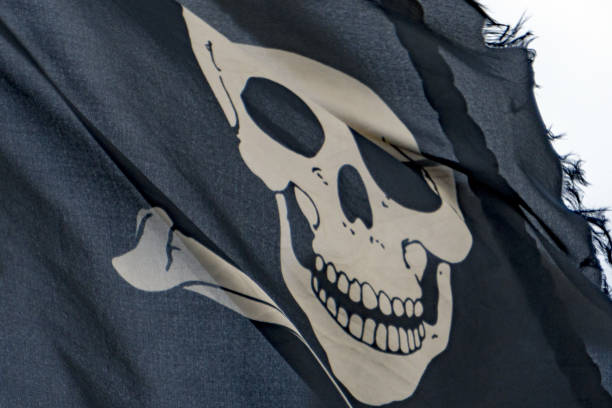 istock waving pirate flag jolly roger 899730670