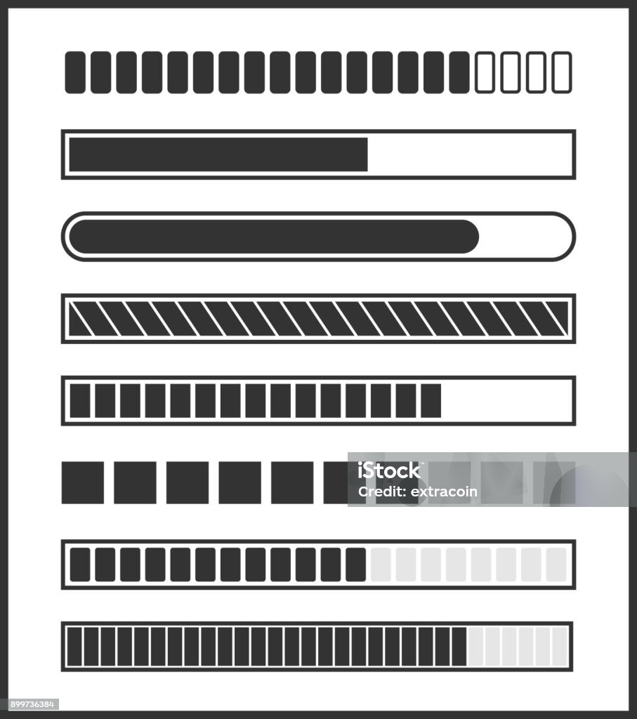 Loading Bar Vector Stock Illustration - Download Image Now ...