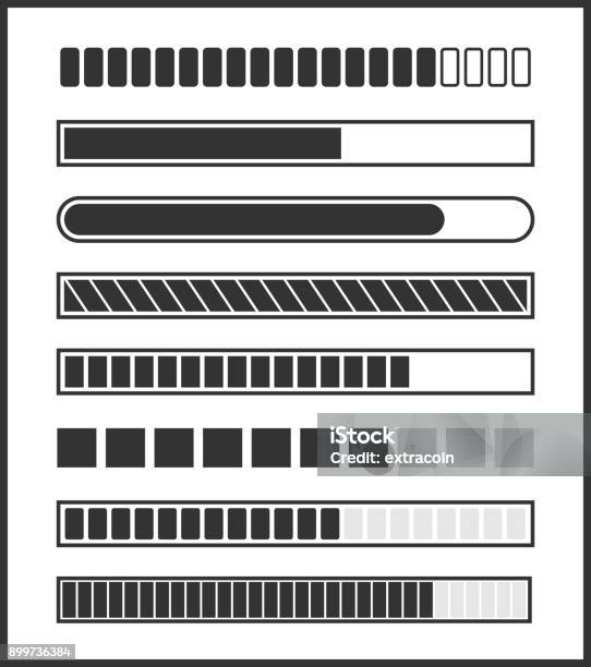 Loading Bar Vector Stock Illustration - Download Image Now ...