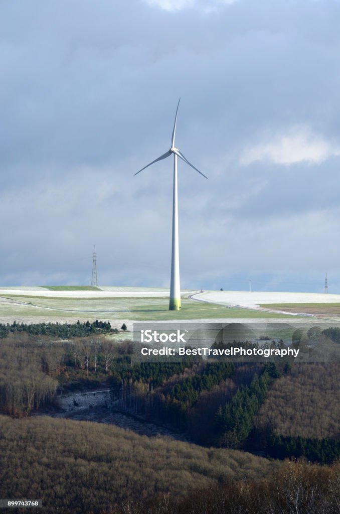 Windmill in Bourscheid Windmill Stock Photo