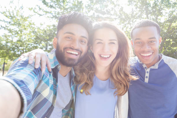 istock Diverse group of college friends take selfie 899767194