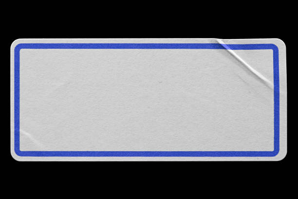 istock Stickers Label isolated on Black Background. 899769196