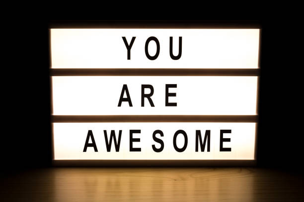 istock You are awesome light box sign board 899771866