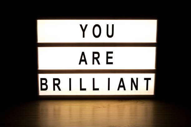 istock You are brilliant light box sign board 899771920