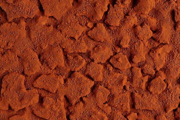 istock Ground Texture. Top View of a Red Soil Surface. 899775966