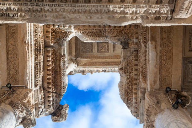 istock Ephesus - the fronton of the library 899776766