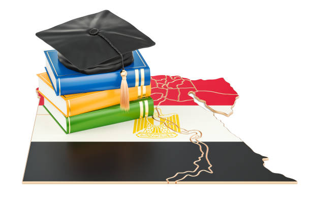 istock Education in Egypt concept, 3D rendering isolated on white background 899783222