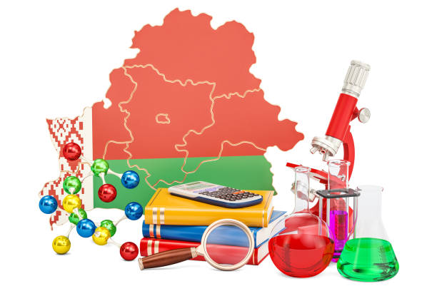 istock Scientific research in Belarus concept, 3D rendering isolated on white background 899783358