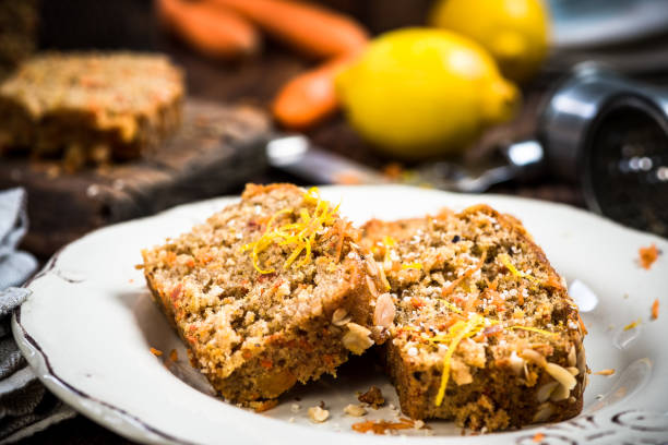 istock Slices of carrot cake served for Easter celebration 899783890