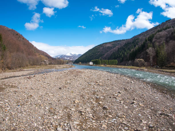 istock Mountain river in the early spring. 899796284