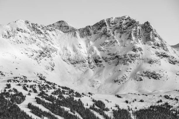 istock Black and White Winter Mountains 899808952