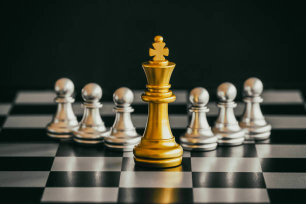 istock Strategy chess battle Intelligence challenge game on chessboard. Success the strategy concept. Chess business leader and success idea. Chess strategy game business competition success play. 899812492