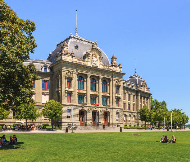 Main building of the University of Bern stock photo