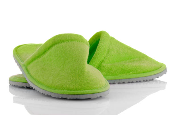 istock A pair of green slippers 899823942