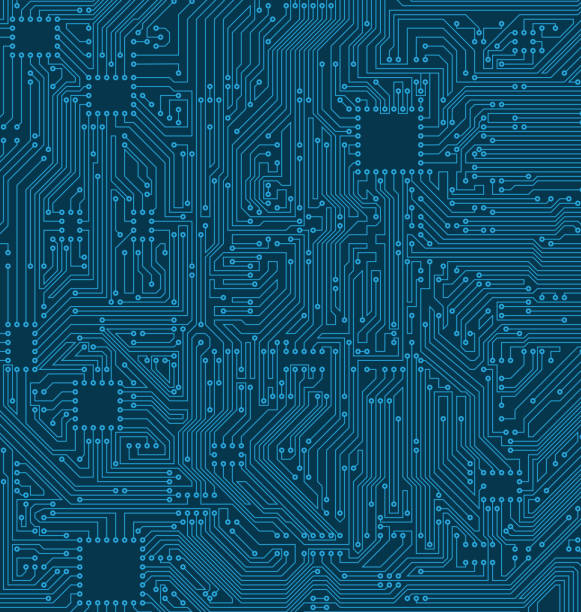 Digital Circuit Background. Texture of Processor, Motherboard Digital Circuit Background. Texture of Processor, Motherboard - Illustration Vector mother board stock illustrations