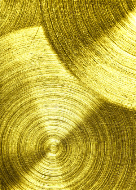 istock a metal Gold iron with circular texture background 899835640