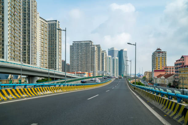 istock Urban architectural landscape and road pavement 899847296