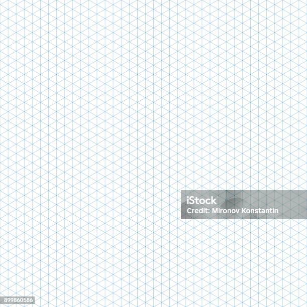 Seamless Isometric Grid Pattern Template For Design Vector Illustration Stock Illustration - Download Image Now