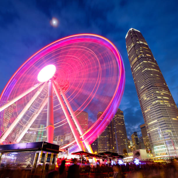 Hong Kong city at night