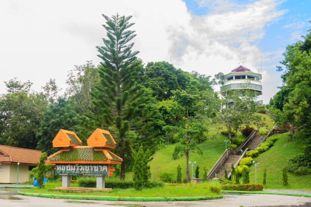 istock Khao-Khad Views Tower (translated from signboard) is another popular view point among tourists. They always make a visit to capture the impressive scenery at this tower. From this tower, tourists can enjoy the 360-degree view such as Chalong bay, Panwa ca 899864862