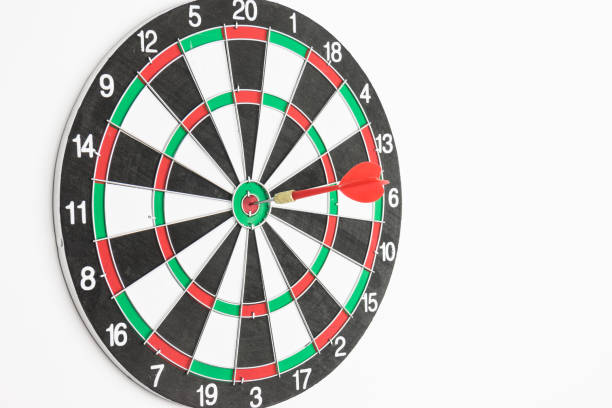 istock Close-up dart shot in the bullseye 899866158