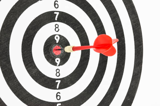 istock Close-up dart shot in the bullseye 899866160
