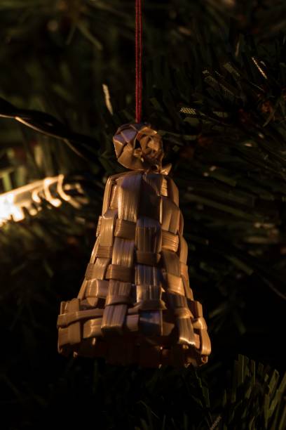 istock beautiful ornaments made of straw on a Christmas tree 899869554