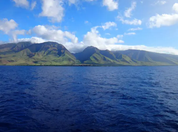 Scenery of west Maui near Lahaina, Hawaii.