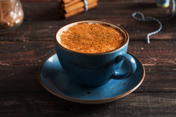 istock Delicious Sahlep on Rustic Wooden Background 899881766